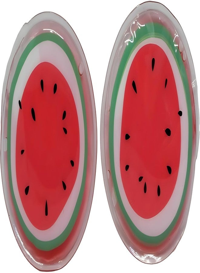 Bexter Watermelon Hot & Cold Eye Pads – Gel Eye Masks for Puffiness, Dark Circles, Migraines & Stress Relief – Reusable, Microwavable & Freezable – 2 Pads Set - Image 2